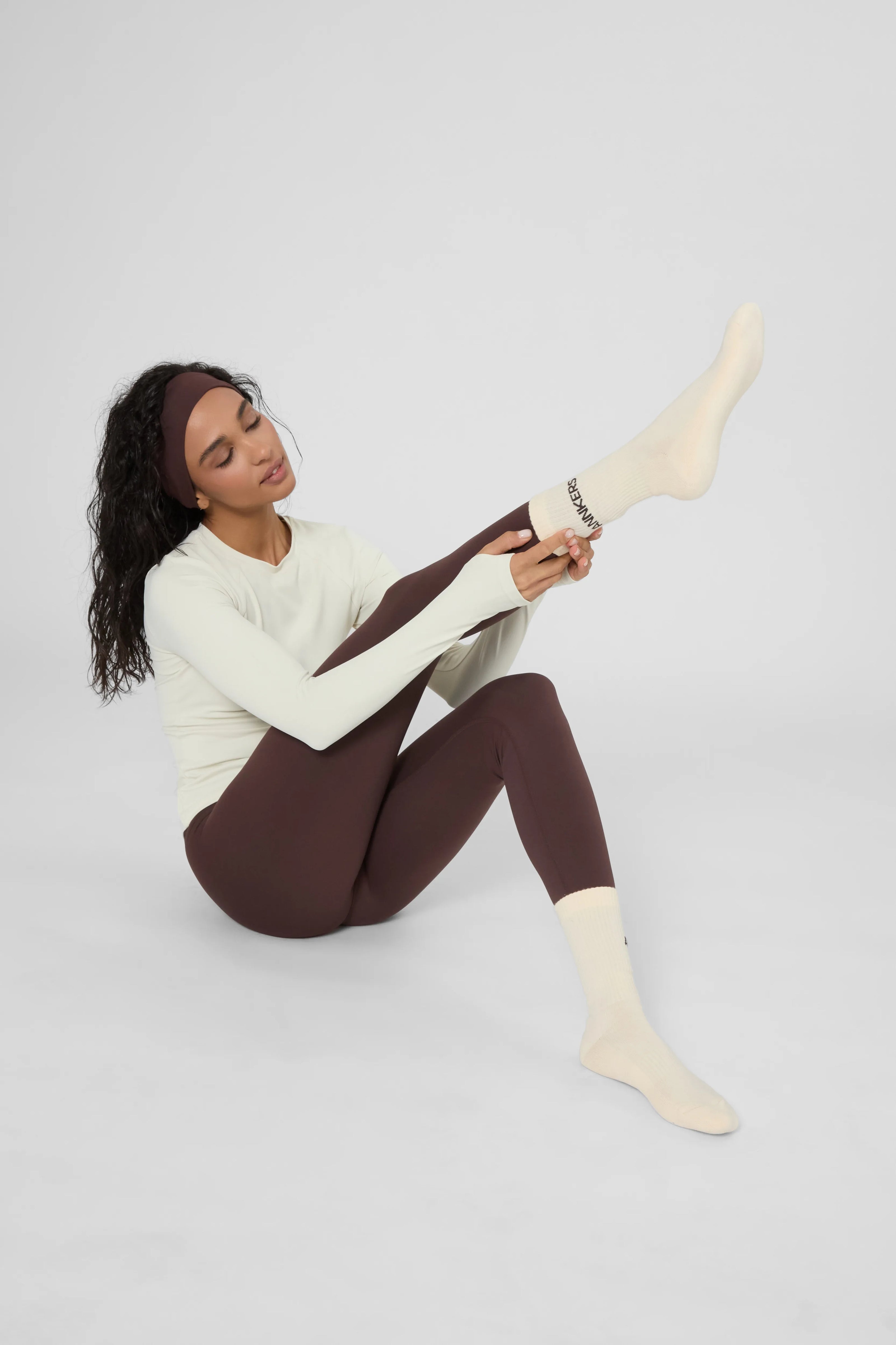 Шкарпетки Annkers — білі/коричневі/молочні (3 пари)