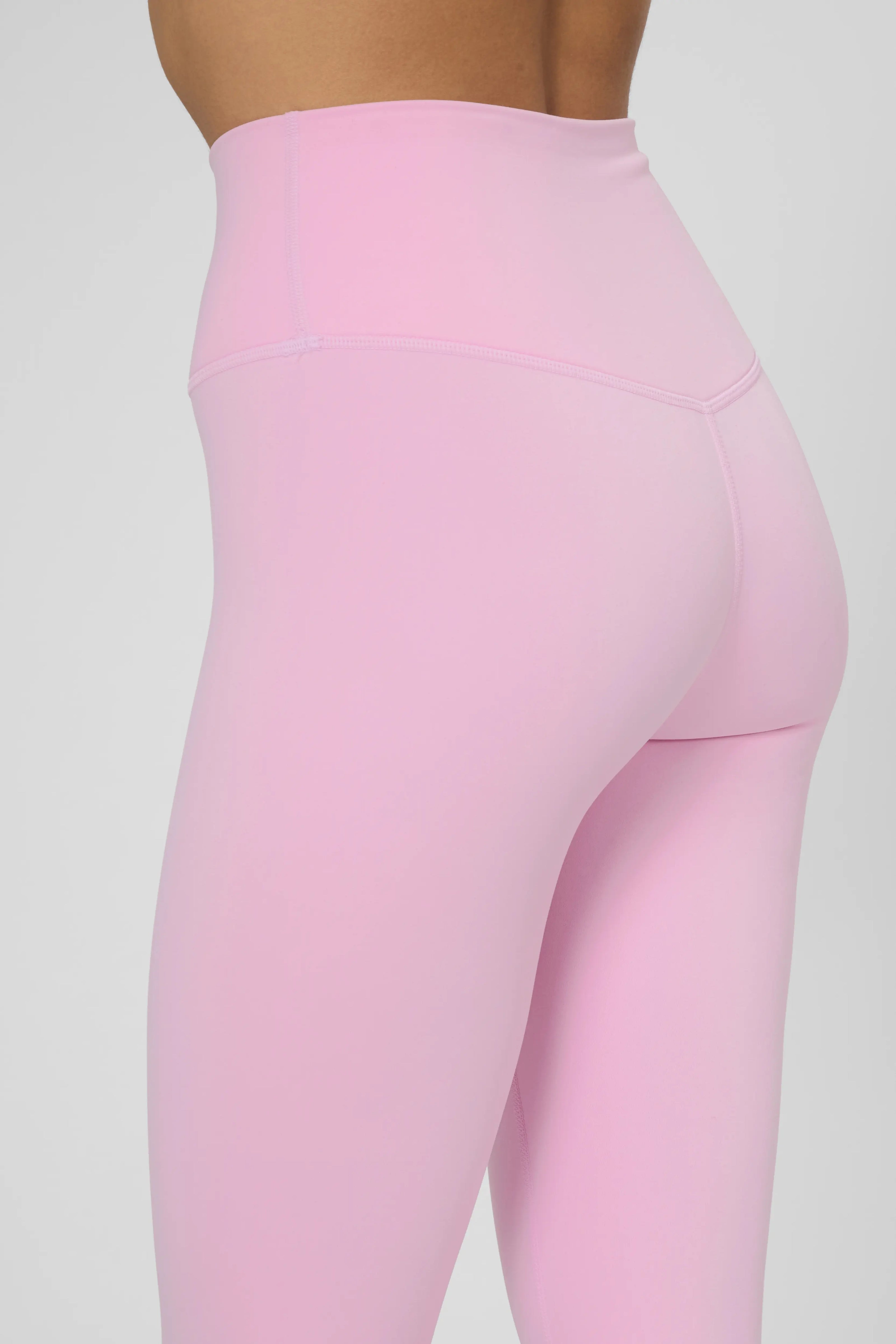 Утеплені базові легінси з начосом рожевого кольору