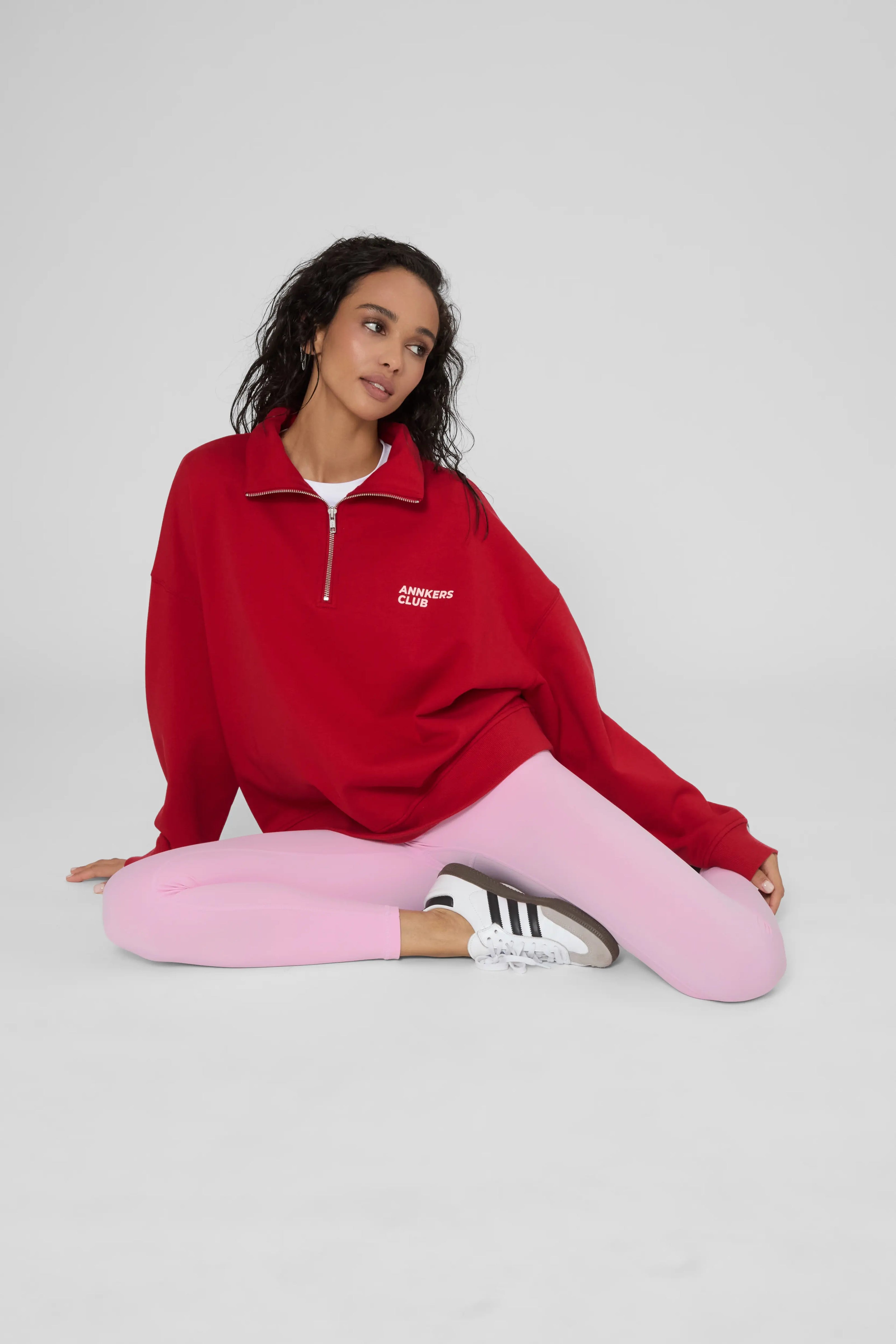 Утеплені базові легінси з начосом рожевого кольору