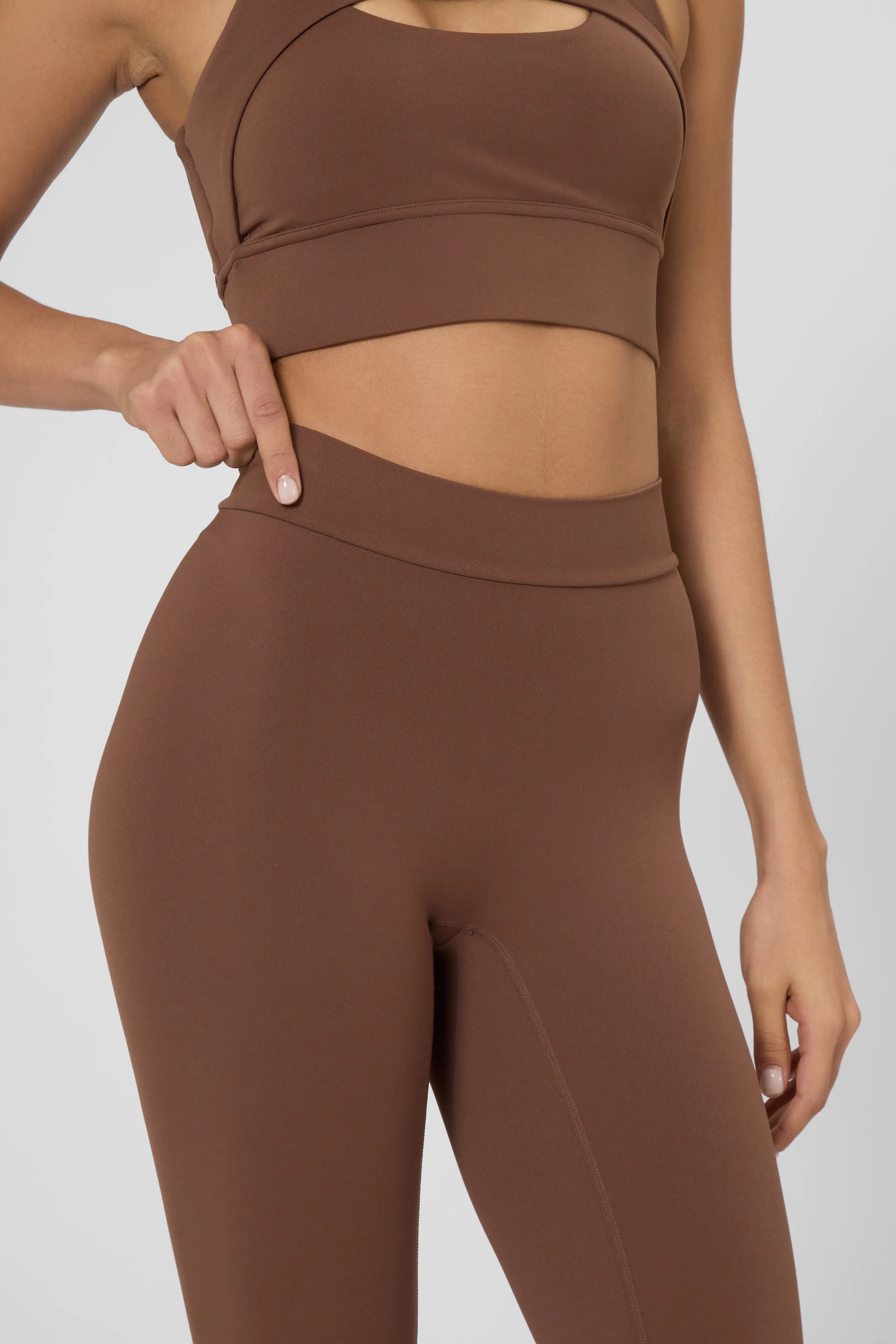 V Push-up легінси коричневого кольору