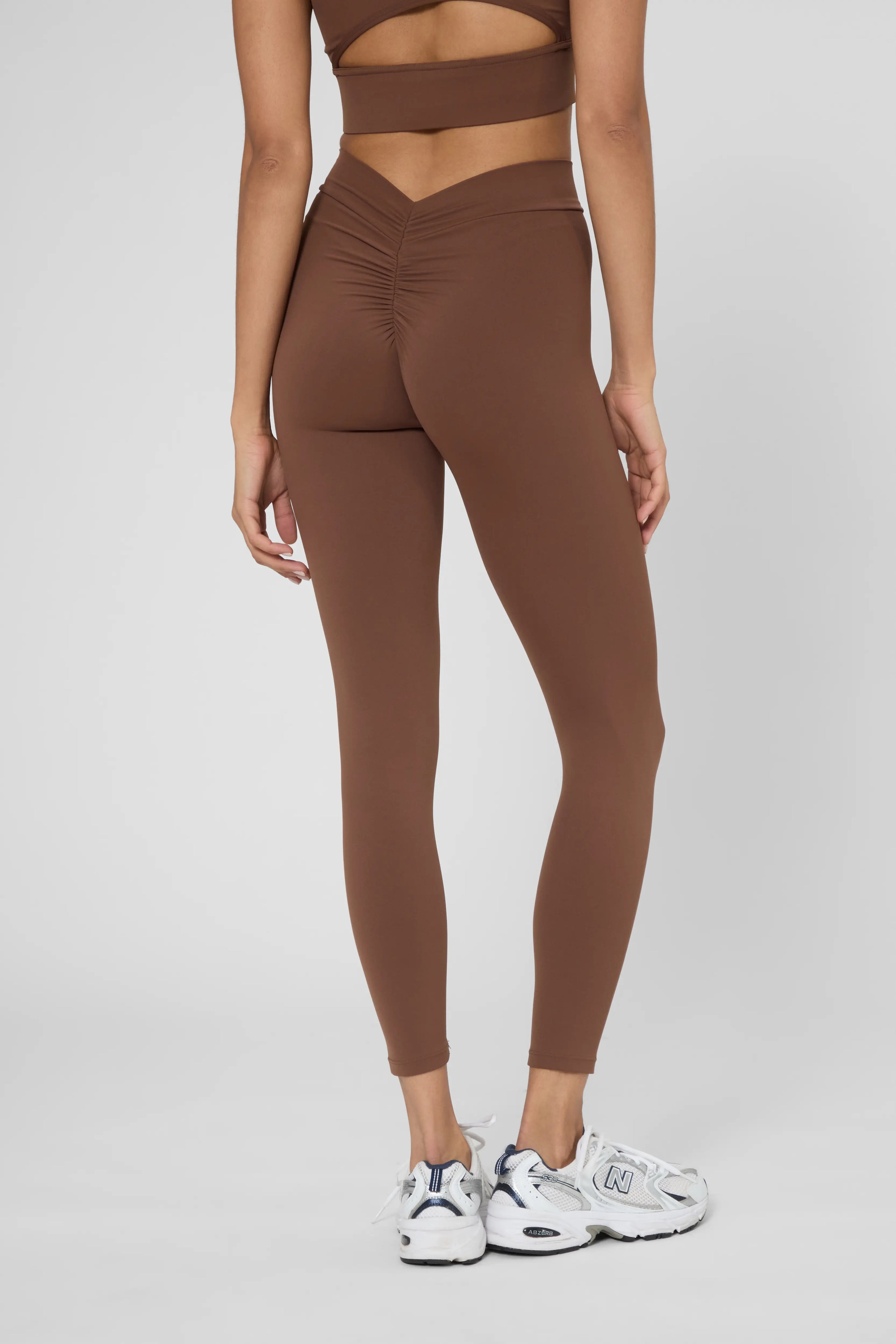 V Push-up легінси коричневого кольору