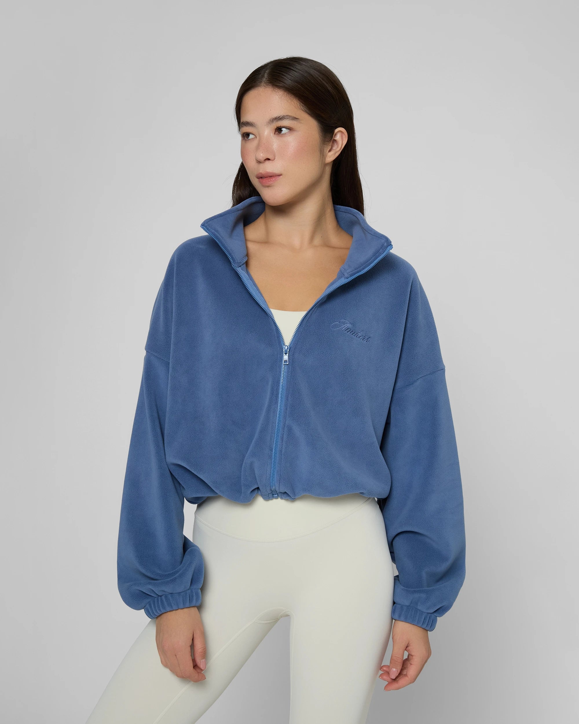 Кофта на блискавці DoubleFleece синя