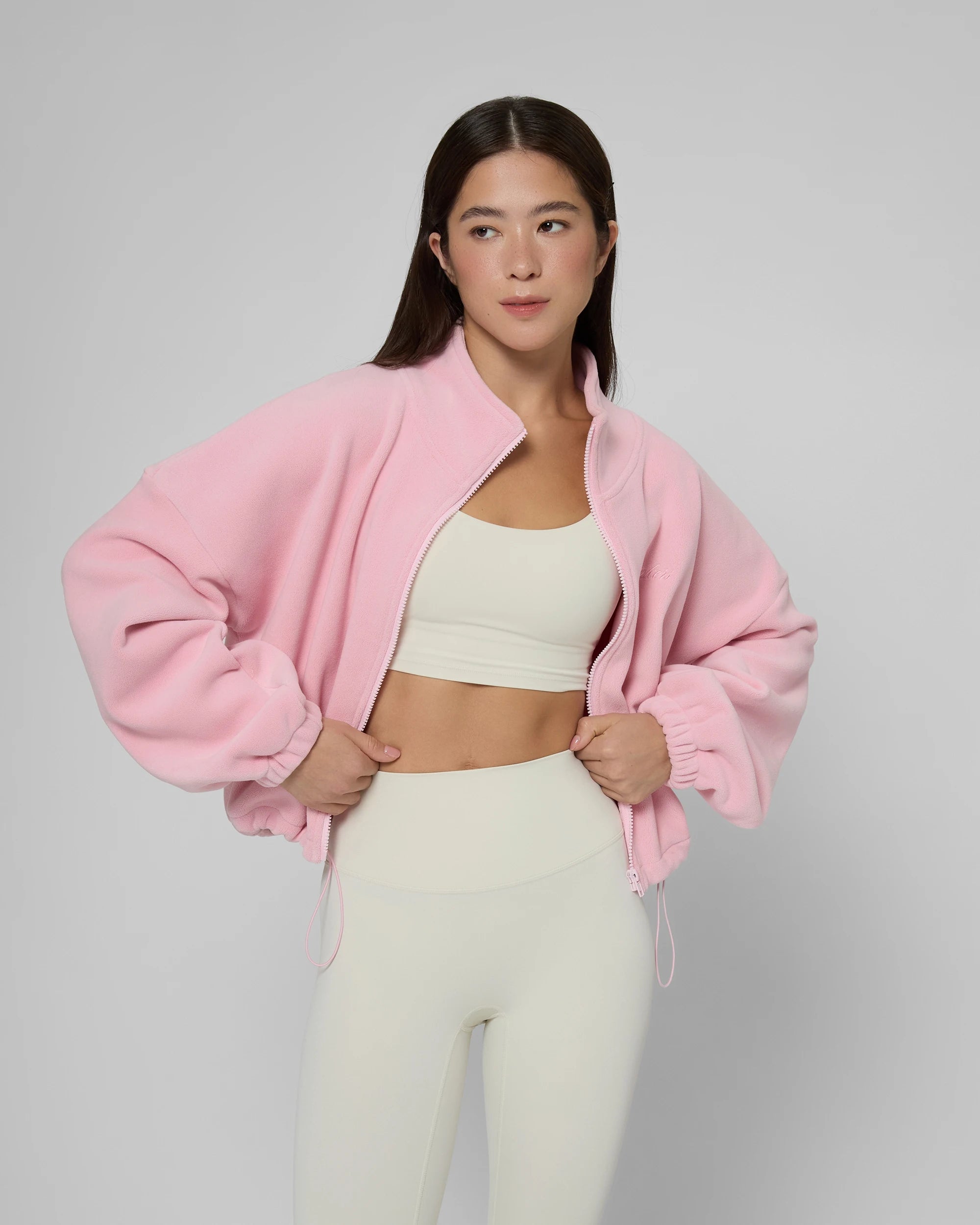 Кофта на блискавці DoubleFleece рожева