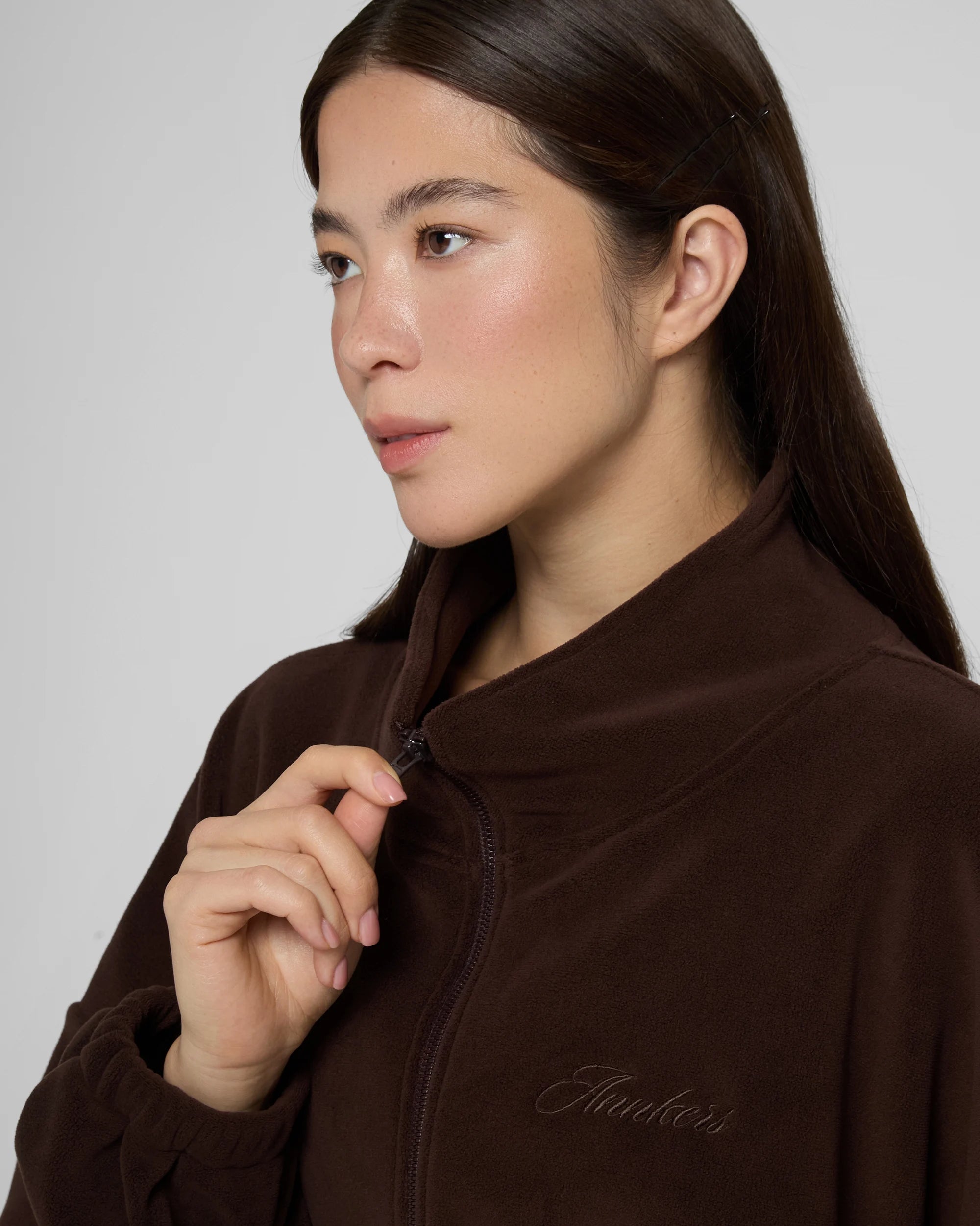 Кофта на блискавці DoubleFleece коричнева