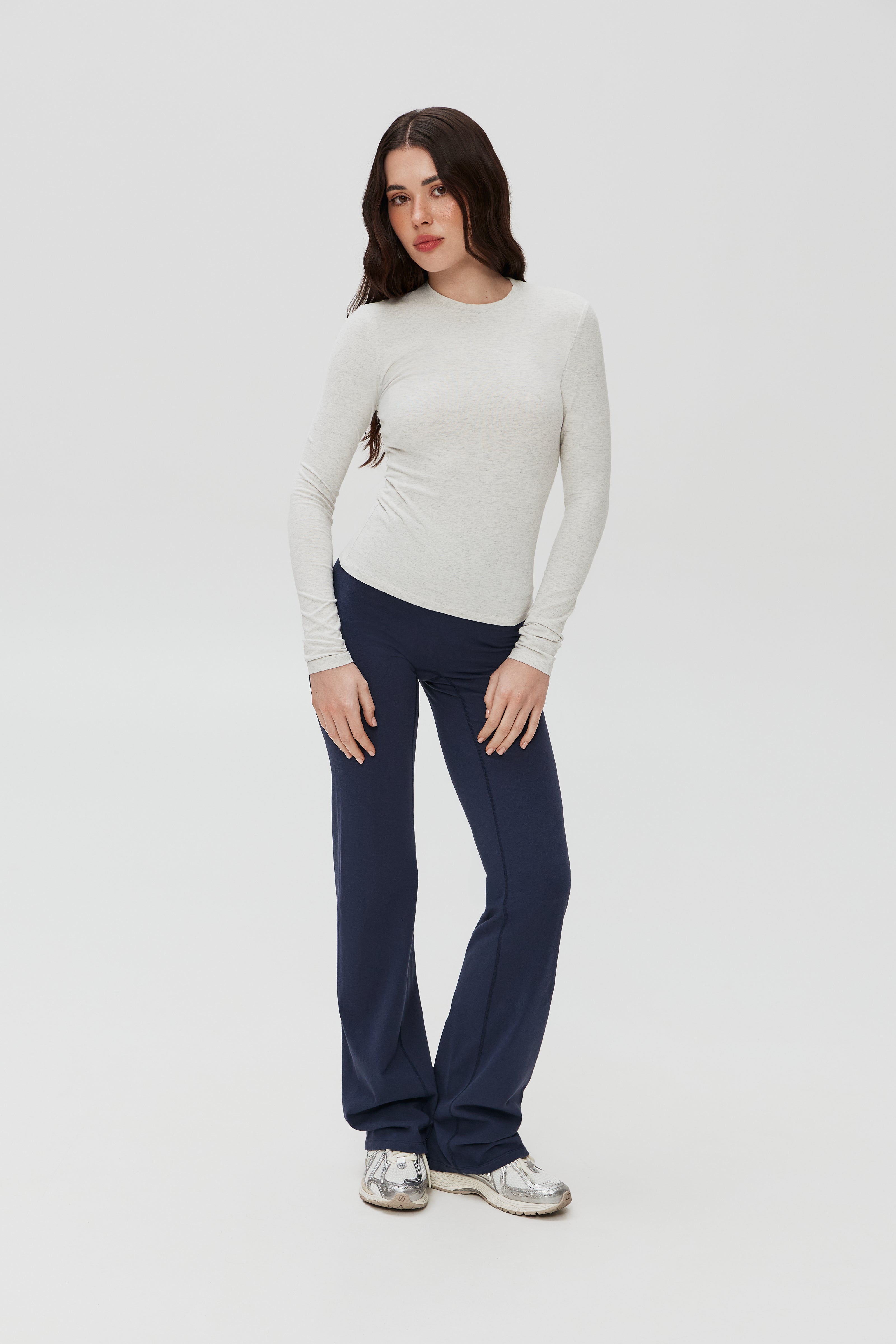 Штани бавовняні прямого крою темно-сині