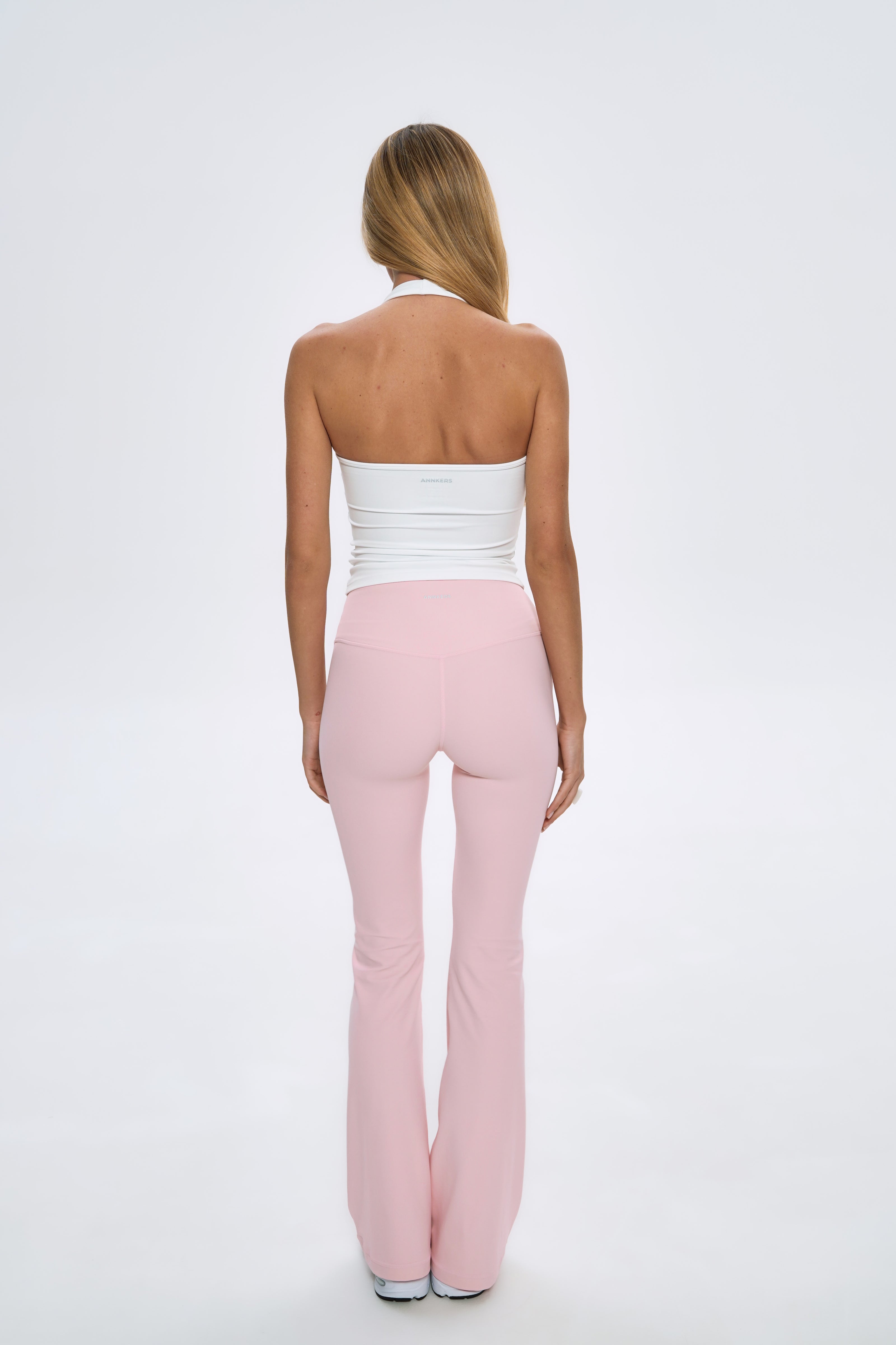 Топ-халтер подовжений білий