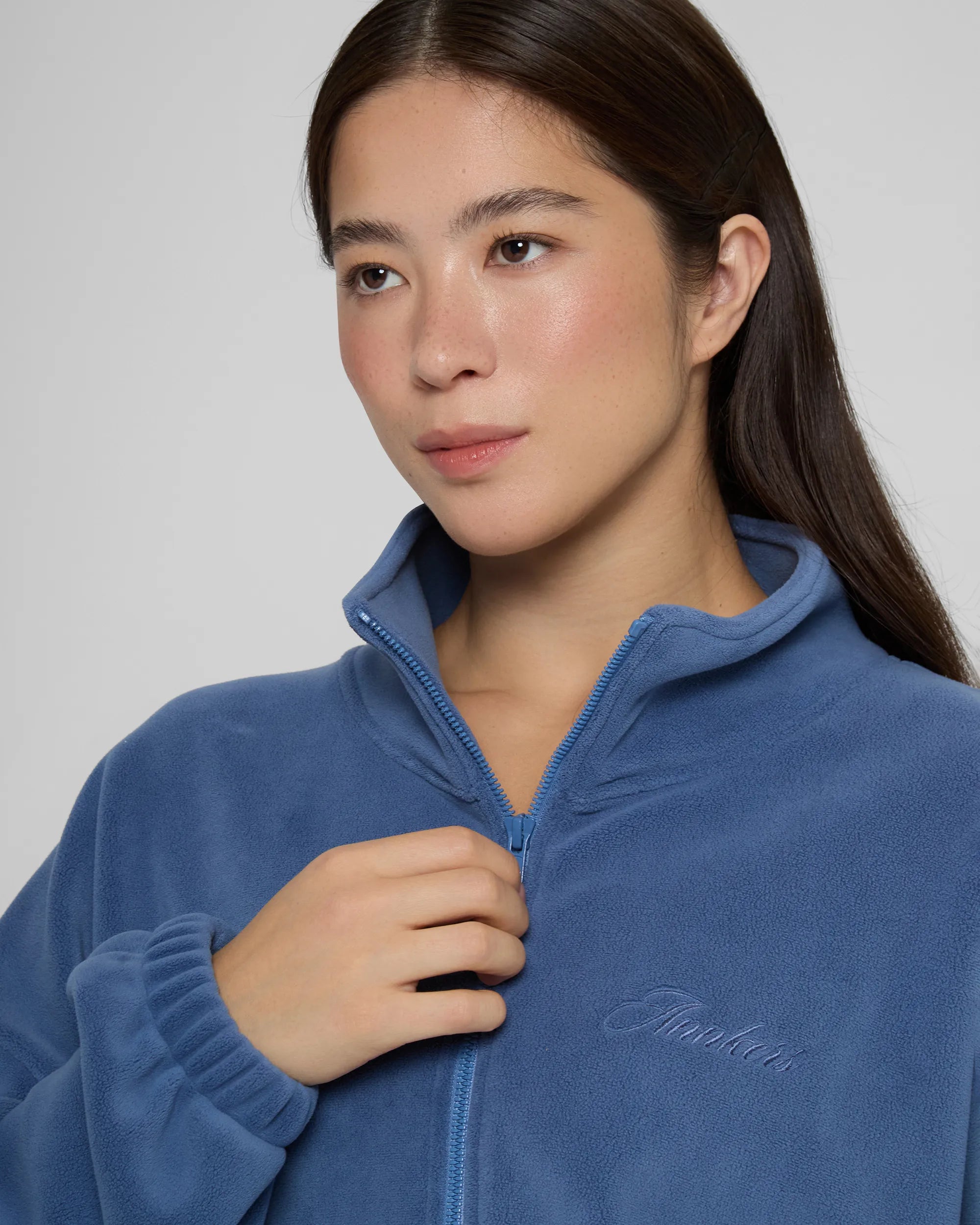 Кофта на блискавці DoubleFleece синя