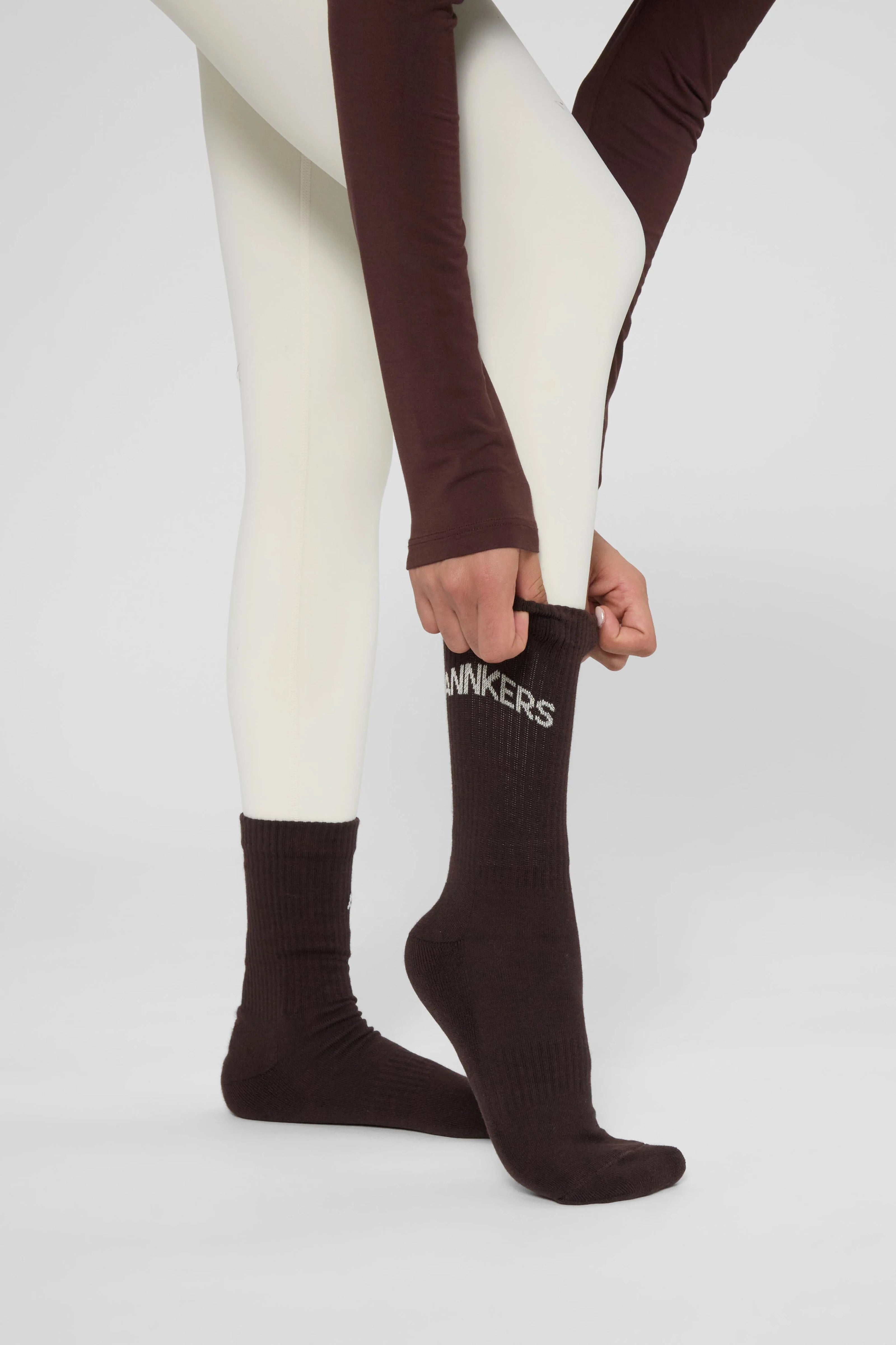 Шкарпетки Annkers — білі/коричневі/молочні (3 пари)