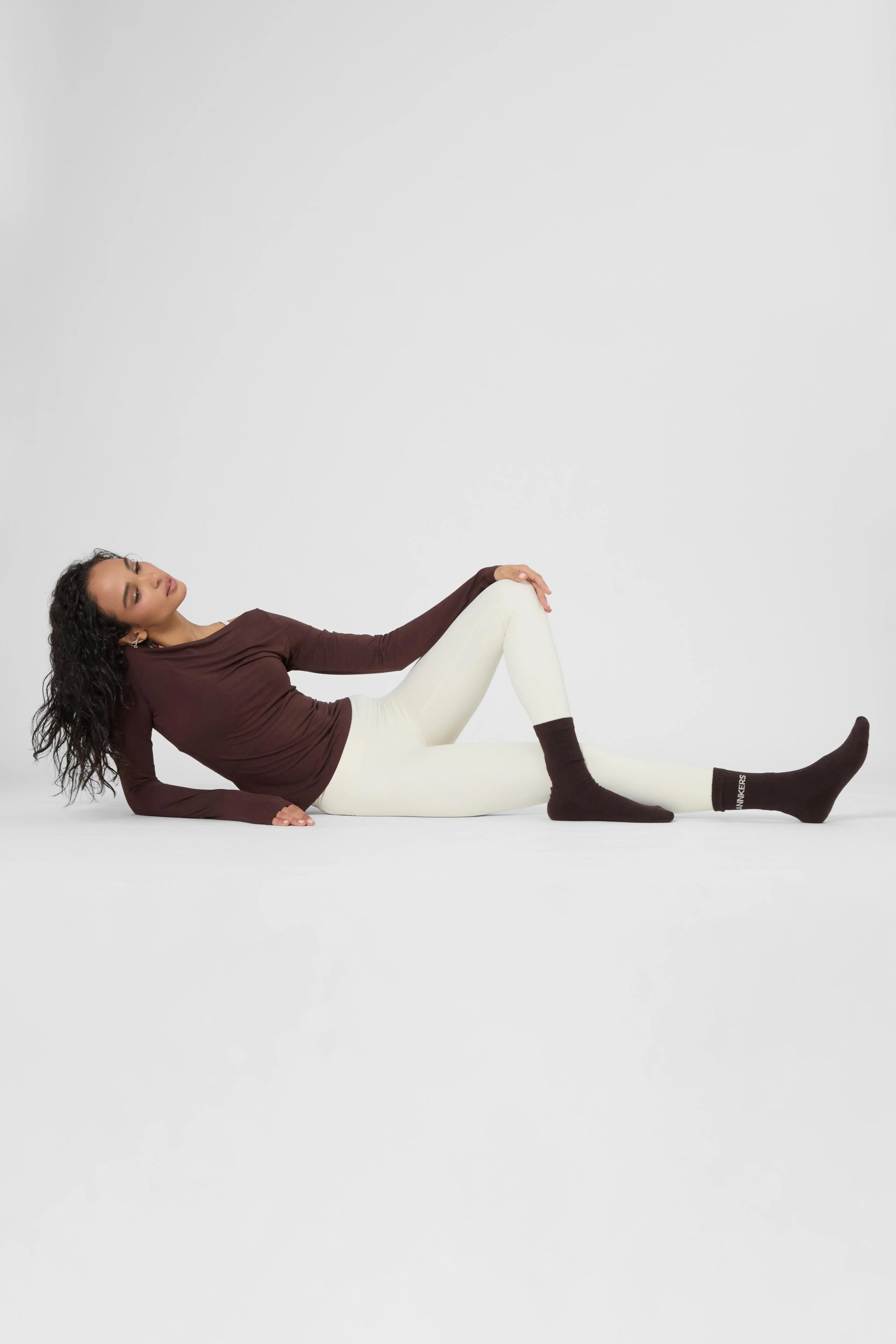 Шкарпетки Annkers — білі/коричневі/молочні (3 пари)