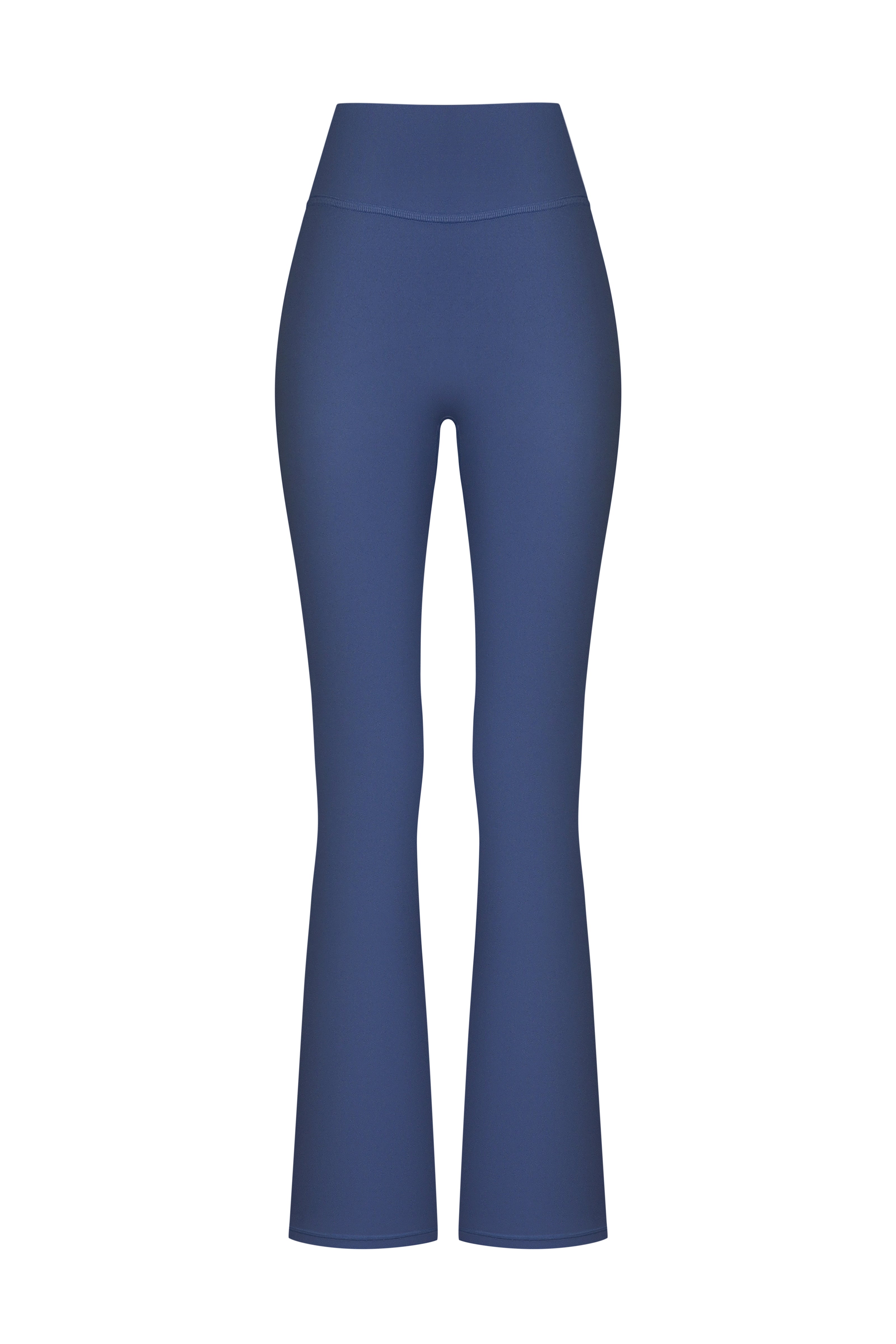 Базові штани-кльош темно-синього кольору