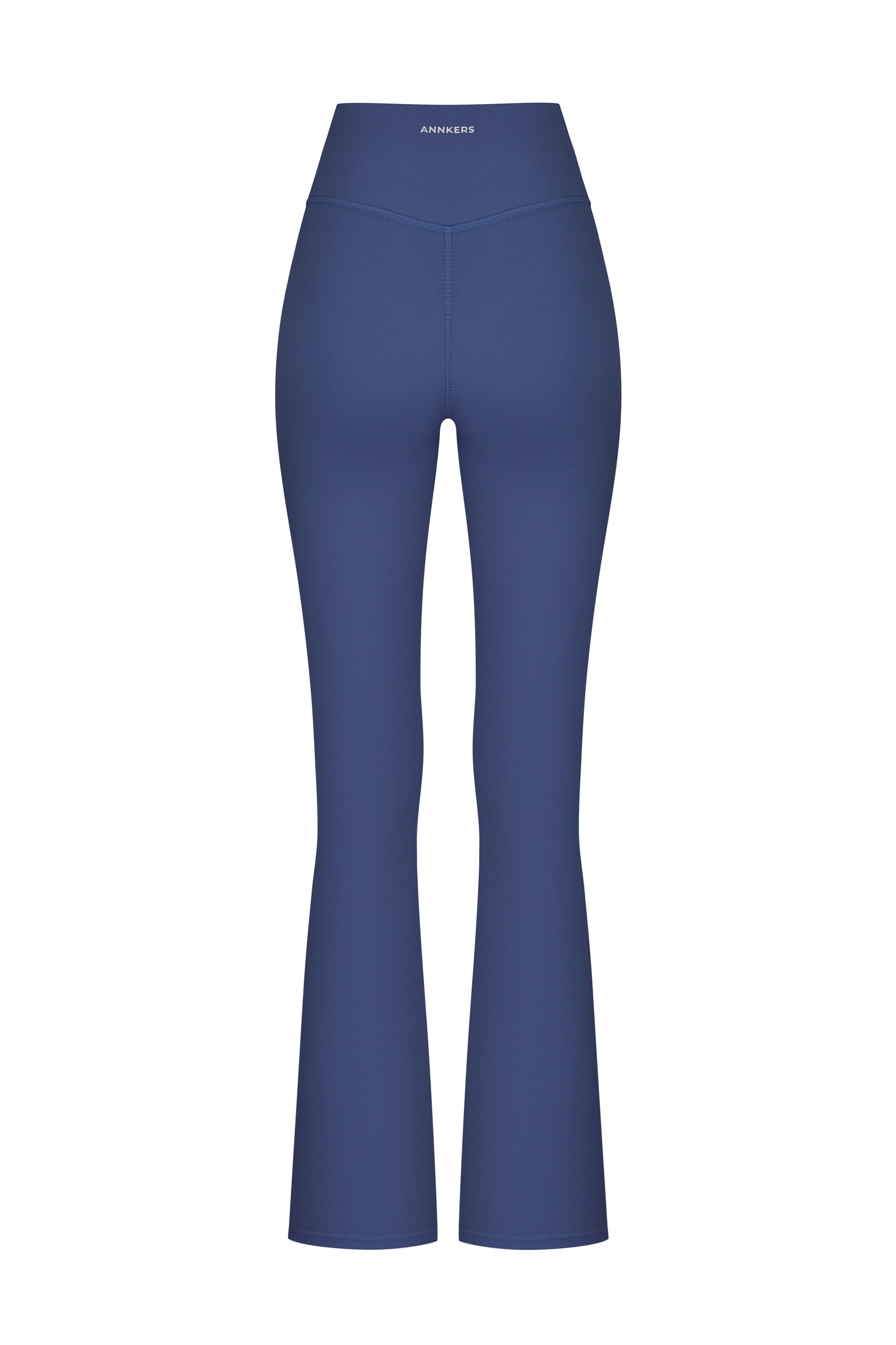 Базові штани-кльош темно-синього кольору